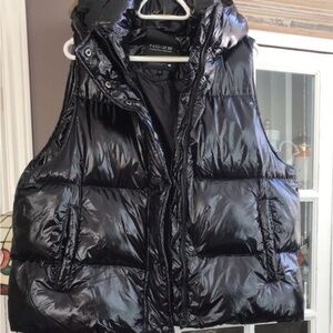 Noize Women's Black Puffer Vest, 1X